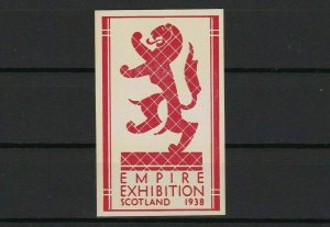 empire exhibition scotland 1938 mint never hinged stamp ref r13099
