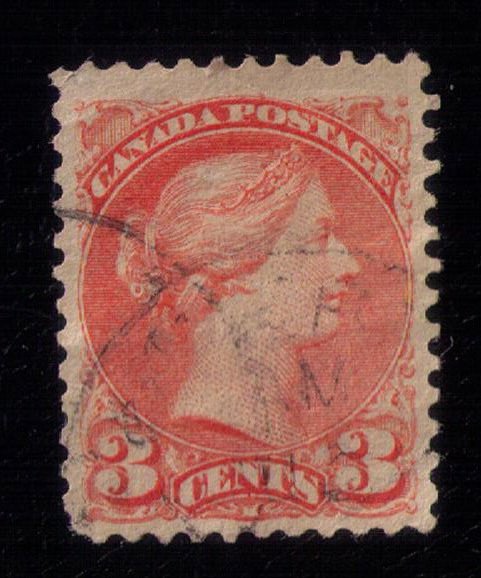 Canada Sc #37 Used Queen Victoria Very Fine