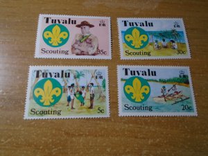 Tuvalu  #  50-53  MH  Scouting