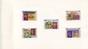 SA23h Ethiopia 1977  Archaeological sites, hinged stamps in special booklet