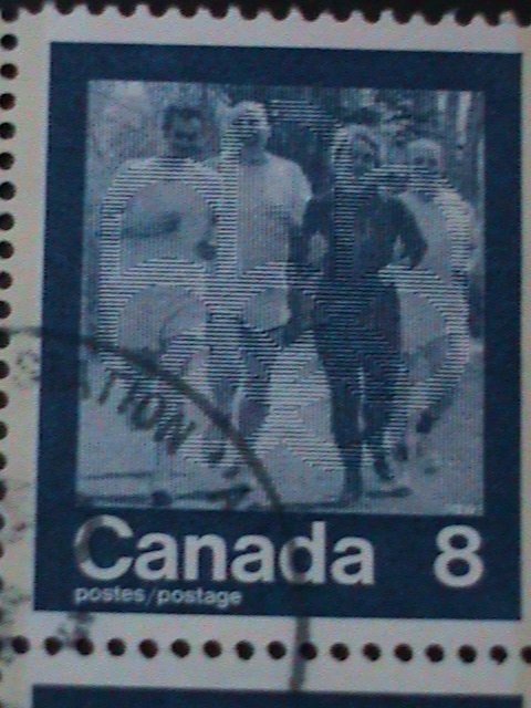​CANADA-1974-SC#632a  21ST SUMMER OLYMPIC GAMES-MONTREAL- BLOCK FANCY CANCEL VF-