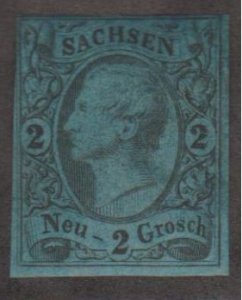 German States - Saxony Scott #11 Stamp - Mint Single