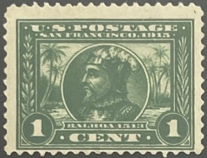 Scott #397 1913 1¢ Panama-Pacific Exposition de Balboa perf. 12 MNH OG