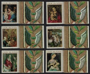 Cook Is. Christmas Renaissance Paintings Rubens 6v Margins 1967 MNH SG#256-261