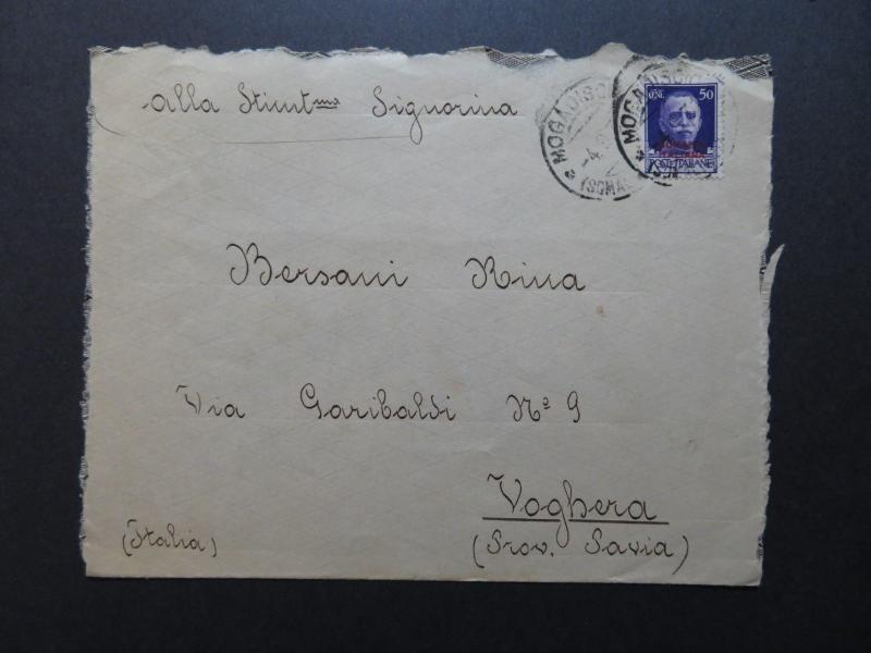 Somalia SC# 137 (1 On Back Untied) On 1932 Cover to Voghera / see notes - Z10310 