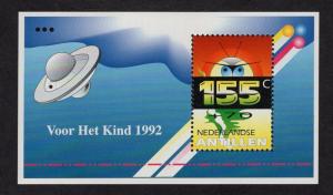 Netherlands Antilles  #B293 1992  MNH child welfare sheet  spaceship