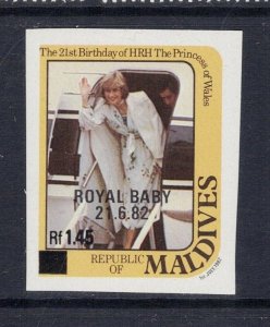 MALDIVE ISLANDS Sc# 1055 var MNH FVF IMPERF 21st Birthday Princess Diana