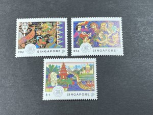 SINGAPORE # 634-636--MINT NEVER/HINGED----COMPLETE SET-----1992