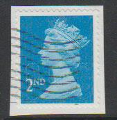 GB QE II Machin SG U2957 - 2nd brt blue -  M14L - Source  none