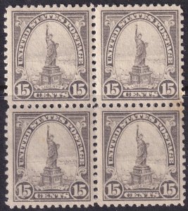 #566 Mint NH, XF, Block of 4 (CV $150+) (CV $35 - ID30295) - Joseph Luft