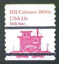 United States, Scott #1905a, used(o), 1984,  Caboose of 1890s  11¢