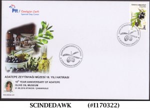 TURKEY - 2018 18th YEAR ANNIV. OF ADATEPE OLIVE OIL MUSEUM SPECIAL DAY COVER