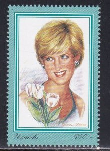 Uganda # 1519, Princess Diana, NH, 1/2 Cat.