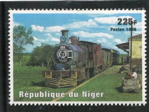 Niger 1998 TRAIN & LOCOMOTIVE OF THE WORLD 1 value Perforated Mint (NH)