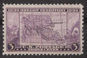 USA # 783  Oregon Territory     1936   (1) Mint NH