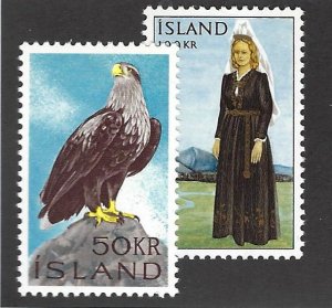 Iceland SC#378-379 Mint VF SCV$22.00...A fascinating spot!