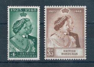 British Honduras 1948 Silver Wedding full set of stamps. Mint. Sg 164-165