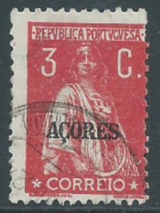 Azores, Sc #164, 3c Used