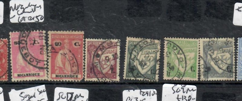 BRITISH EAST AFRICA LOT OF 6 MOZAMBIQUE PAQUEBOT CANCELS  VFU    P0801H