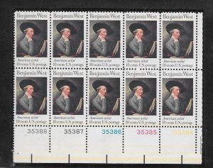 #1553 MNH Plate Block