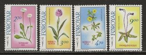 Faroe Islands Scott catalog # 169-172 Mint NH