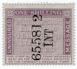 (I.B) United Kingdom Electric Telegraph Co : Message 1/-