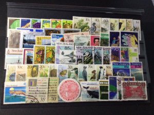 New Zealand vintage stamps on large stock card Ref 57869