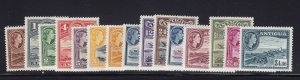 Antigua Scott # 107 -121 set VF OG lightly hinged nice color cv $ 74 ! see pic !