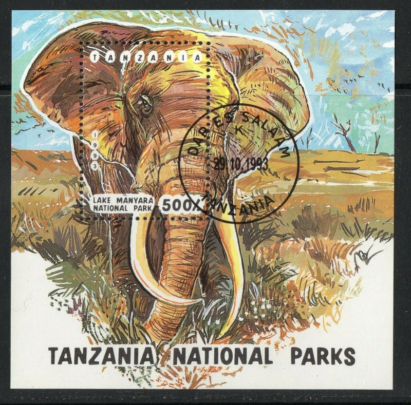 Thematic stamps TANZANIA 1993 ELEPHANT PARK MS1696 used