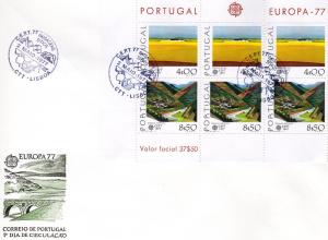 PORTUGAL 1977  Scott # 1333a  Europa CEPT 1977 S/S Official F.D.C.