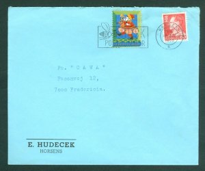 Denmark. Cover 1968 Commercial. With Christmas Seal + Sc# 439. Adr: Fredericia.