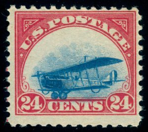 MOMEN: US STAMPS #C3 VAR. GROUNDED PLANE MINT OG NH LOT #70499