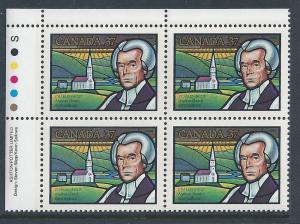 Canada #1226 UL PL BL Charles Inglis 37¢ MNH3