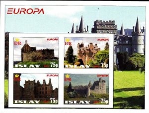 ISLAY - 2017 - Europa,  Historic Buildings - Imp 4v Sheet - M N H -Private Issue