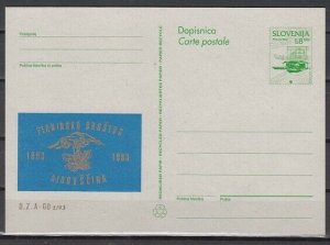 Slovenia, 1993 issue. Mountaineering Cachet on a Postal Card. ^