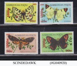 AZERBAIJAN - 2005 BUTTERFLIES SET 4V MNH