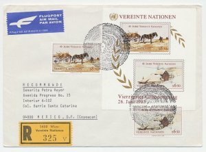 Registered cover / Postmark United Nations 1985 40 Years UN - Andrew Wyeth - Pai