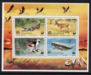 Uganda 180a MNH Animals, Crocodile, Monkey, Dugong