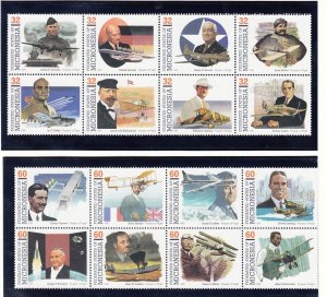 MICRONESIA Sc 238-+249 NH ISSUE OF 1996 - HISTORY OF AVIATION - (JO23)