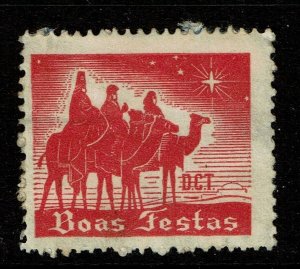 Italy - Early Boas Festas Christmas Seal Used - Some Page Rem - S15084