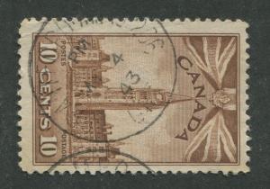 CANADIAN MILITARY POST OFFICE CANCEL BRANTFORD ONT. - M.P.O. 206