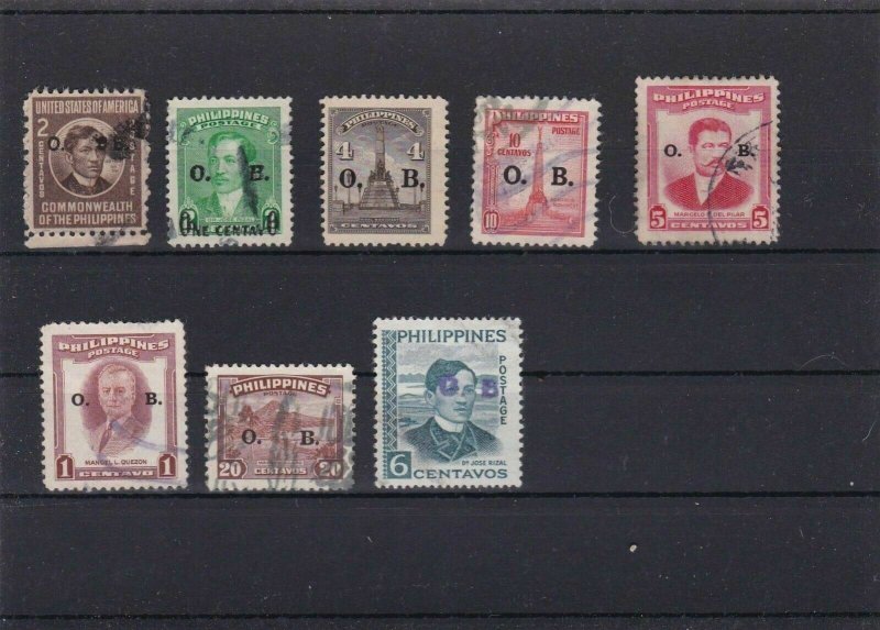 PHILIPPINES MOUNTED MINT & OR  USED STAMPS ON STOCK CARD  REF R814