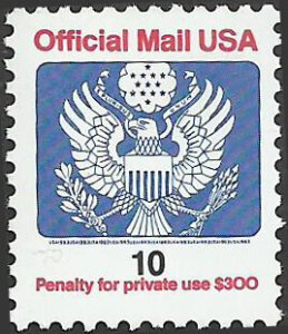 # O146A Mint Never Hinged ( MNH ) EAGLE HOLDING ARROWS AND BRANCH