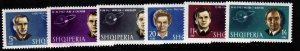 ALBANIA Sc 680-5 NH SET OF 1963 - SPACE