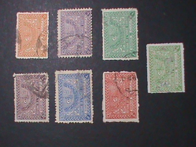 ​TURKEY-OVER 100 YEARS OLD-OTTOMAN EMPIRE USED  SET STAMP- VERY FINE