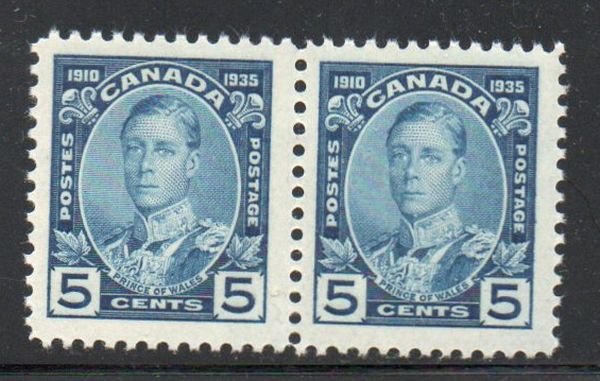 Canada Sc 214 1935 5c Prince of Wales stamp pair  mint NH