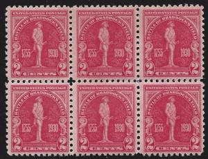 688 Mint,OG,NH... Block of 6... SCV $8.40