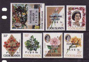 Cook Is.-Sc#B1-7- id10-unused NH set-Semi-Postal-Flowers-Hurricane Relief-1968-