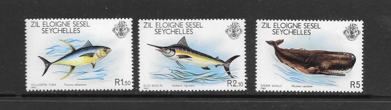 FISH - ZIL ELOIGNE SESEL #20-22  MNH