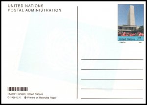 UN New York UX20 Postal Card Unused VF